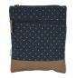 Preview: Handtasche Canvas Crossbag No Name Punkte Navy Blau